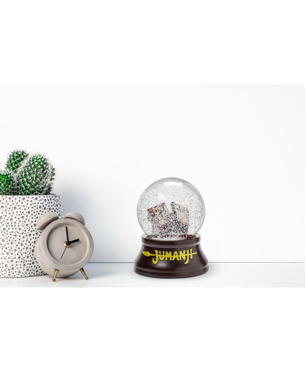 Surreal Entertainment Jumanji Classic Board Game Collectible Snow Globe Gift | Features The Classic Adventure Board Game Snow Globe On A Wooden Base |