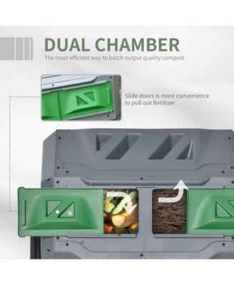 Tumbling Compost Bin Outdoor 360°, Light