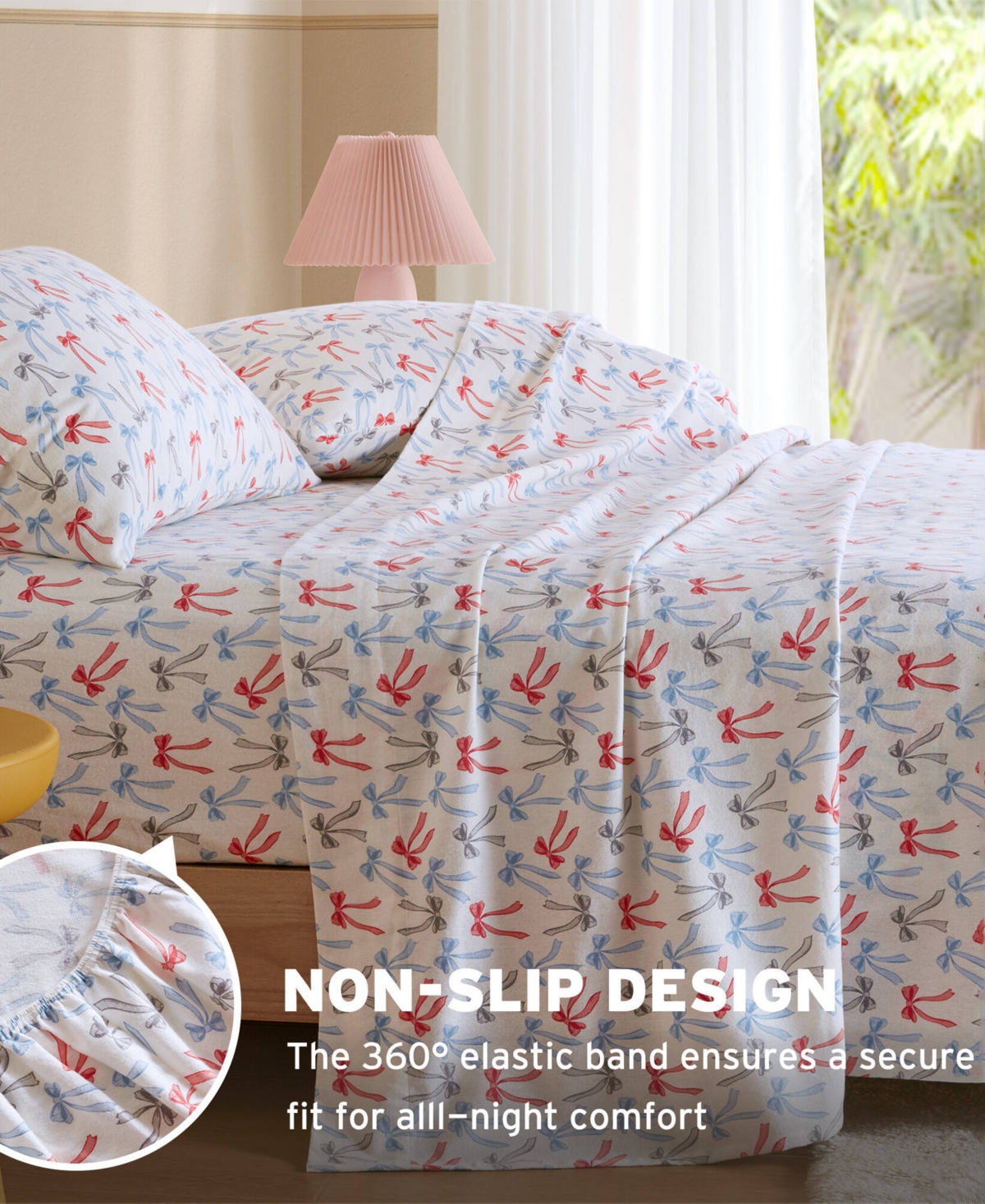 Intelligent Design Novelty Printed Flannel 4-pc. Sheet Set, Full In Multi