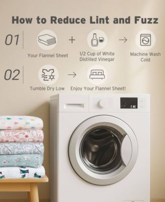 Novelty Printed Flannel 4-Pc. Sheet Set, Full