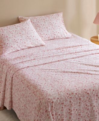 Novelty Printed Flannel 4-Pc. Sheet Set, Queen