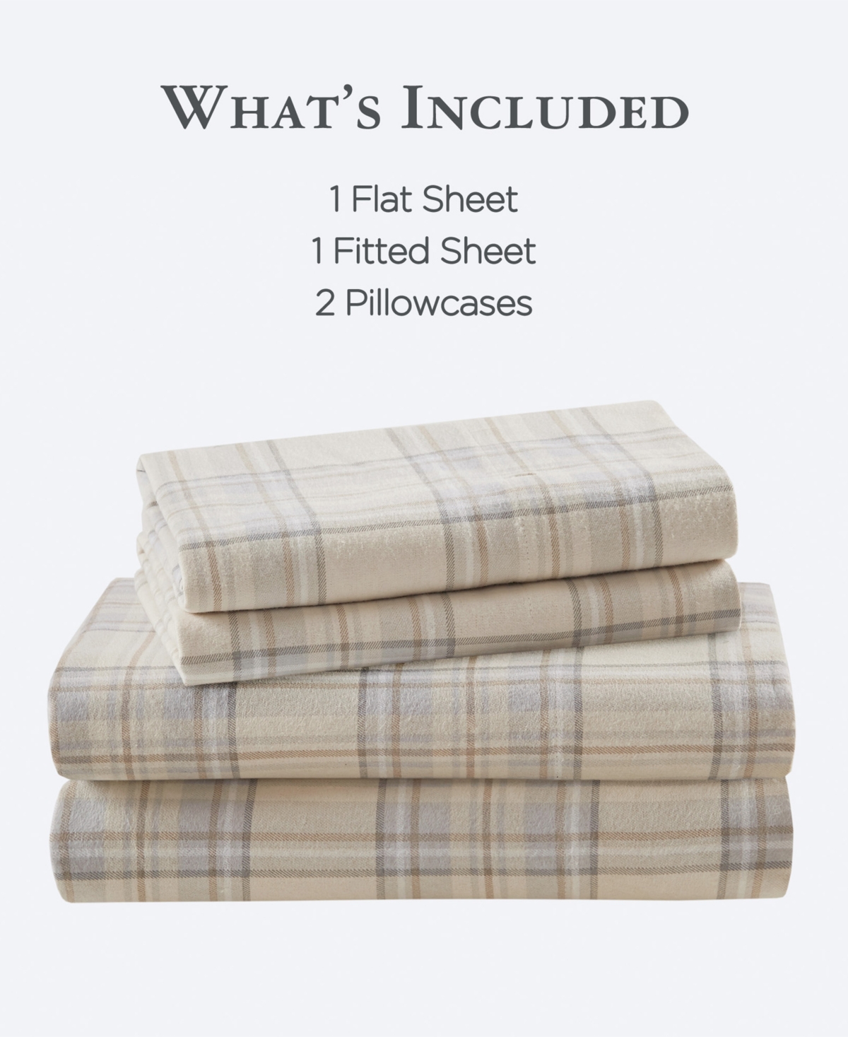 Woolrich Printed Flannel 3-pc. Sheet Set, Twin In Brown