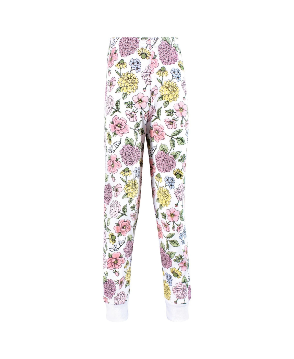 Hudson Baby Infant Girls Cotton Pajama Set, Vintage Blossom, 6 Years