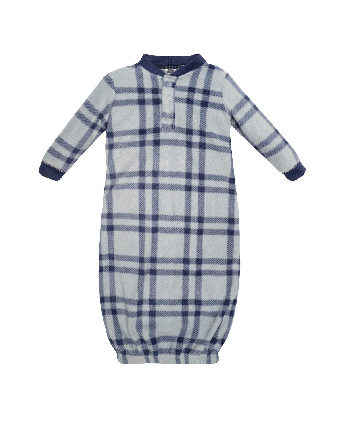 Hudson Baby Baby Boys Hudson Fleece Gowns, Construction Trucks, 0-6 Months