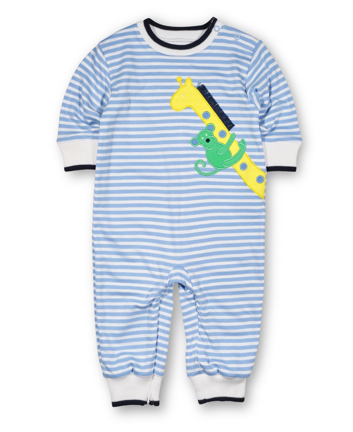 Florence Eiseman Baby Boys One Piece & Suits Sets Stripe Knit Longall With Giraffe And Monkey