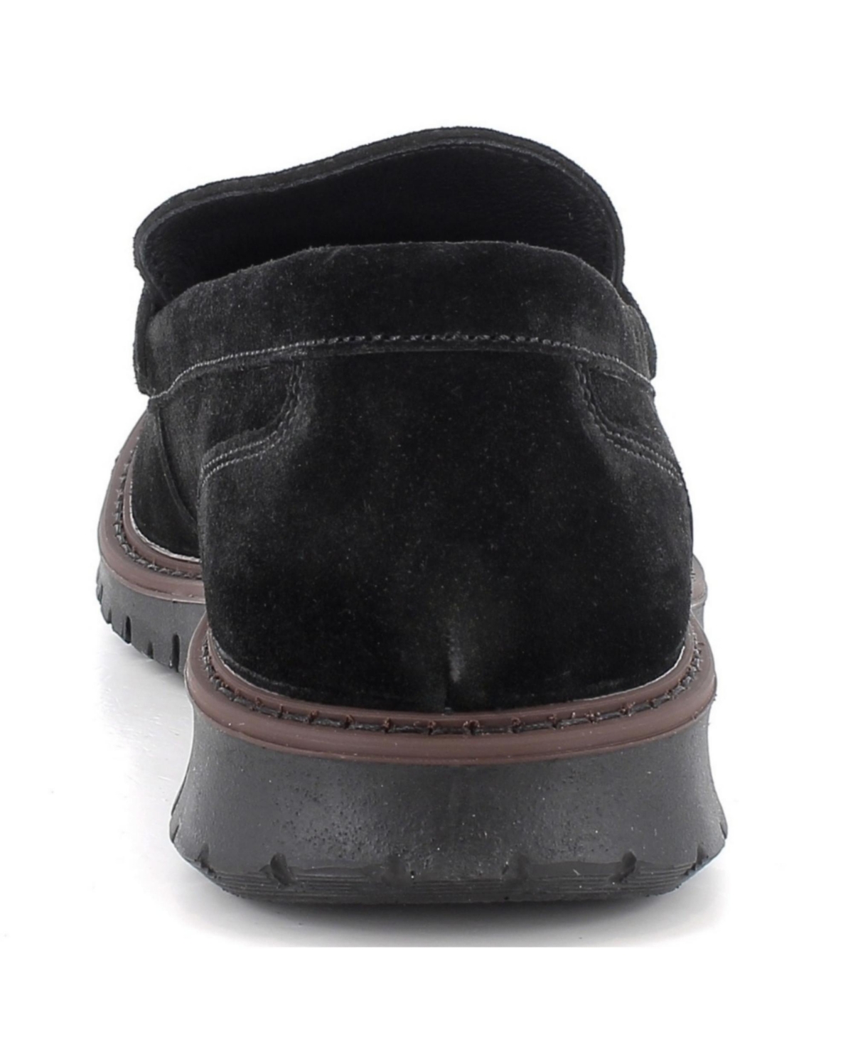 Alpine Swiss Men's Mateo Made Italy Suede Penny Loafers