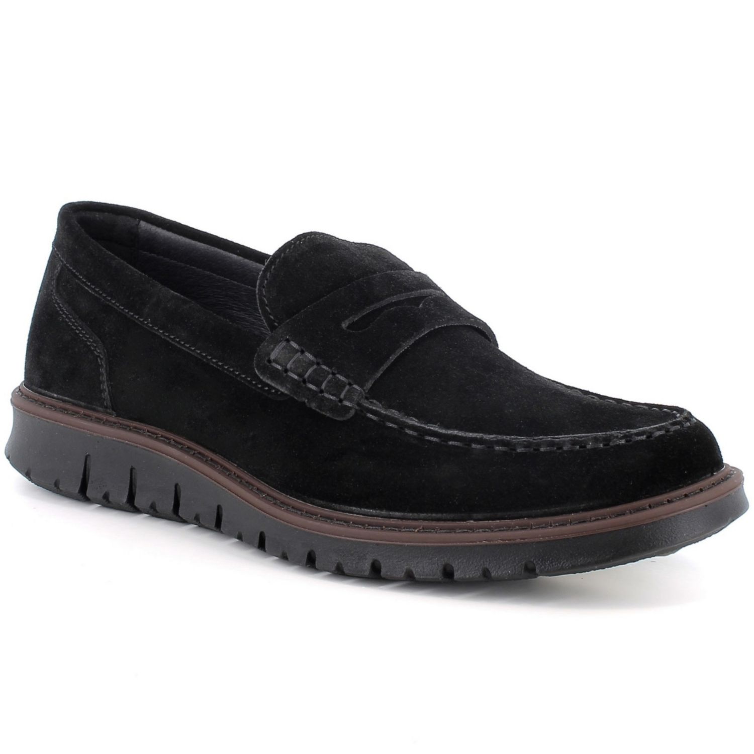 Men’s Mateo Made in Italy Suede Penny Loafers