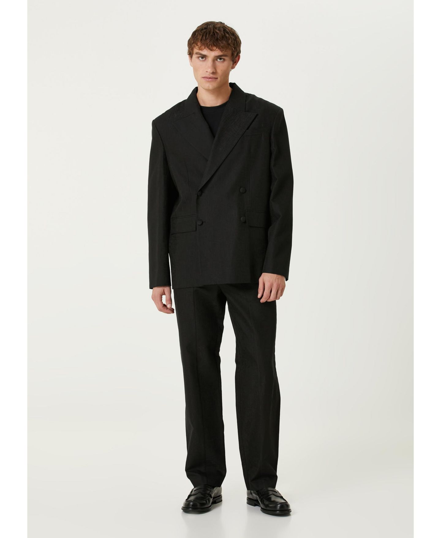 Женский пиджак PCFG Cotton-Rayon Blend Blazer, цвет: Угольно-чёрный — фото 9