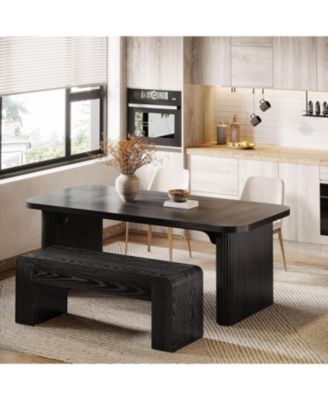 Farmhouse End of Bed Bench for Bedroom, 47.24-Inch Long Entryway Bench