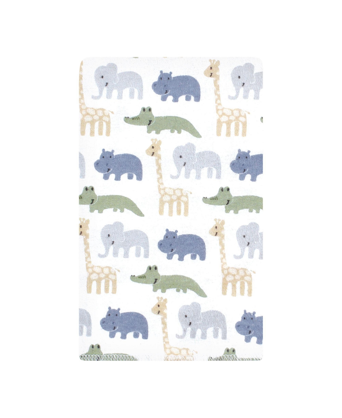 Hudson Baby Cotton Flannel Burp Cloths 10-Pack, Wild Leaf Safari, One Size