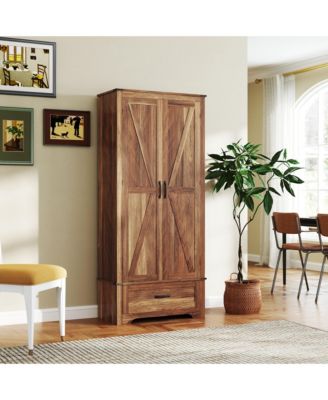 72" Farmhouse Pantry Cabinet, Kitchen Pantry Cabinet