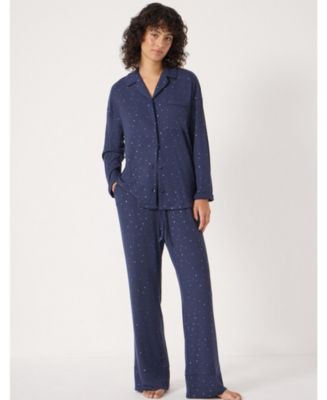 Hush Women's Ribbed Modal Star Printed Pyjamas - Macy's