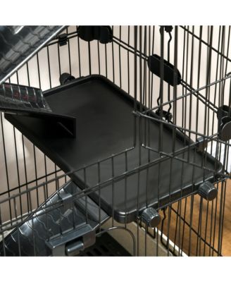 32"L 6-Level Small Animal Cage with Lockable Wheels