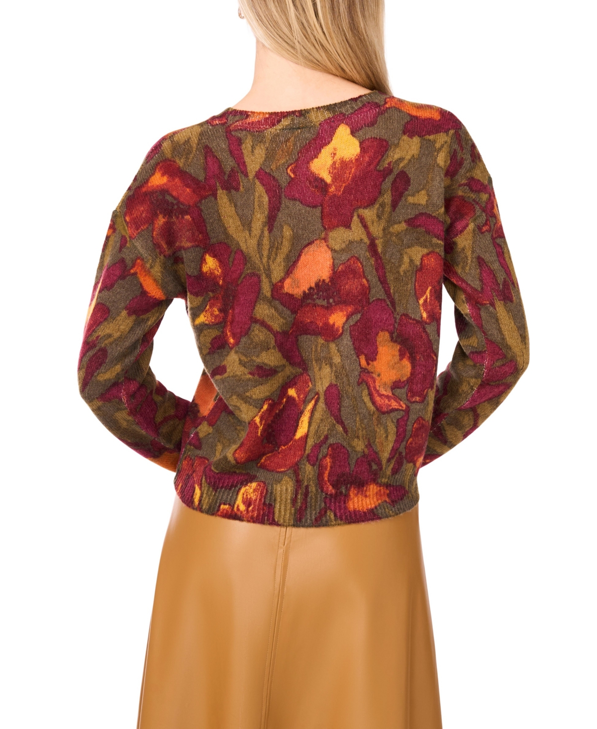 Vince Camuto Women's Long-Sleeve Crewneck Sweater