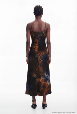 Women's 2-in-1 dress with animal print