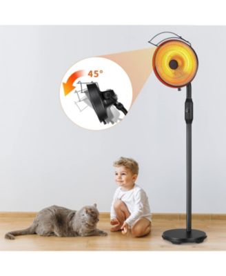 Outdoor Patio Heater, Electric Infrared Garden Patio Heater,Angle adjustable, Quiet operation, Energy saving, Quick heating for 3 seconds