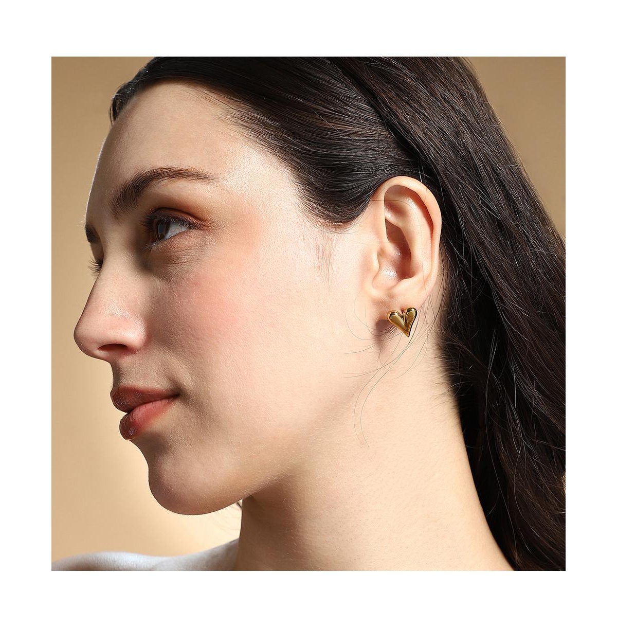 Women's The Danity-Amore Stud Earrings - California Gold