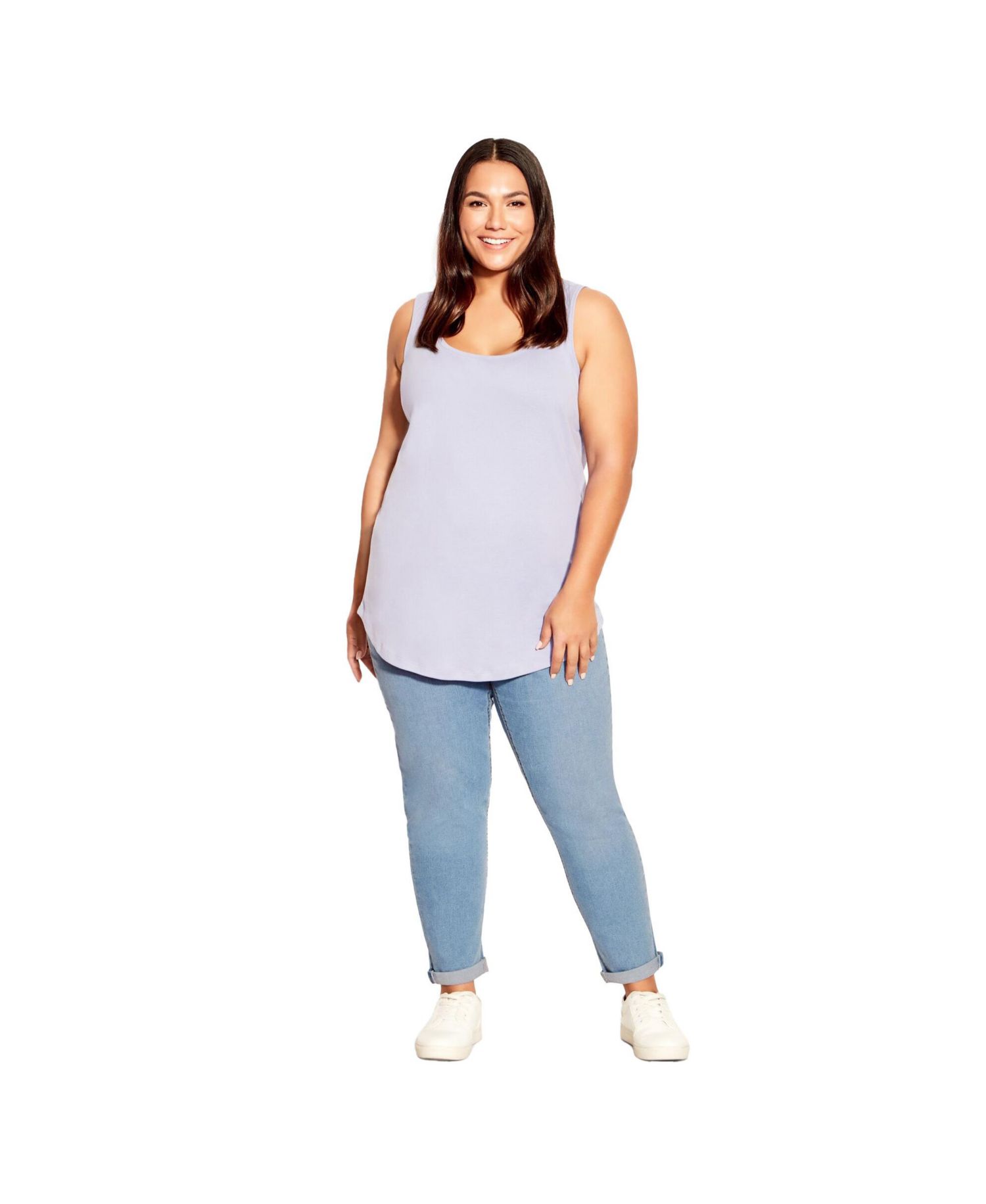 Women's Plus Size Denim Girlfriend Stretch Jean