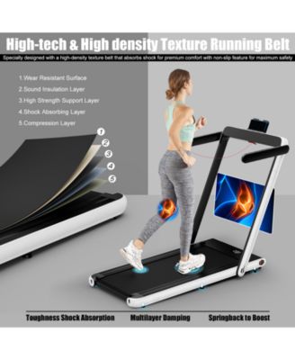 2.25HP 2 in 1 Folding Treadmill with APP Speaker Remote Control