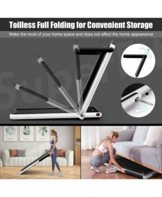 2.25HP 2 in 1 Folding Treadmill with APP Speaker Remote Control