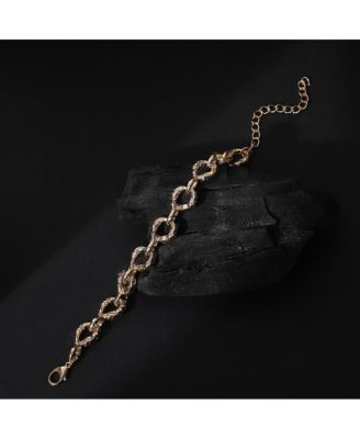 Women's The Hammered Orb-Link Chain Bracelet - California Gold