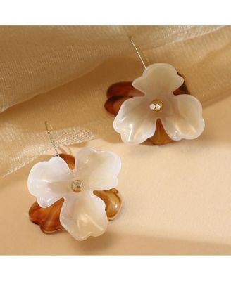 Women's The Iris Drop Earrings - Coffee Brown & California Gold