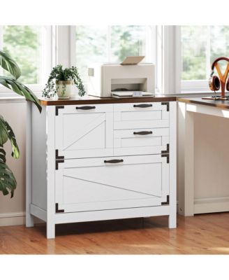 4 Drawer File Cabinet Filing Cabinet for Letter/A4/Legal Files