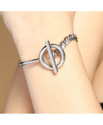 Women's The Interlock-Bar Chain Bracelet - Metallic Silver