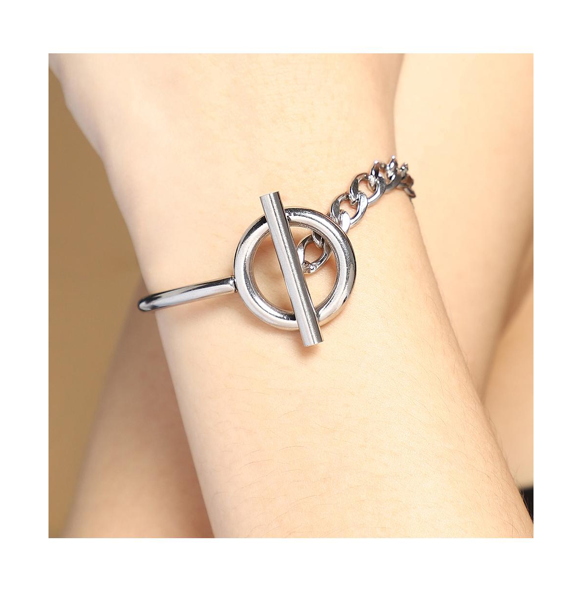 Women's The Interlock-Bar Chain Bracelet - Metallic Silver