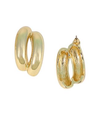 Women's The Strokes Hoop Earrings - California Gold