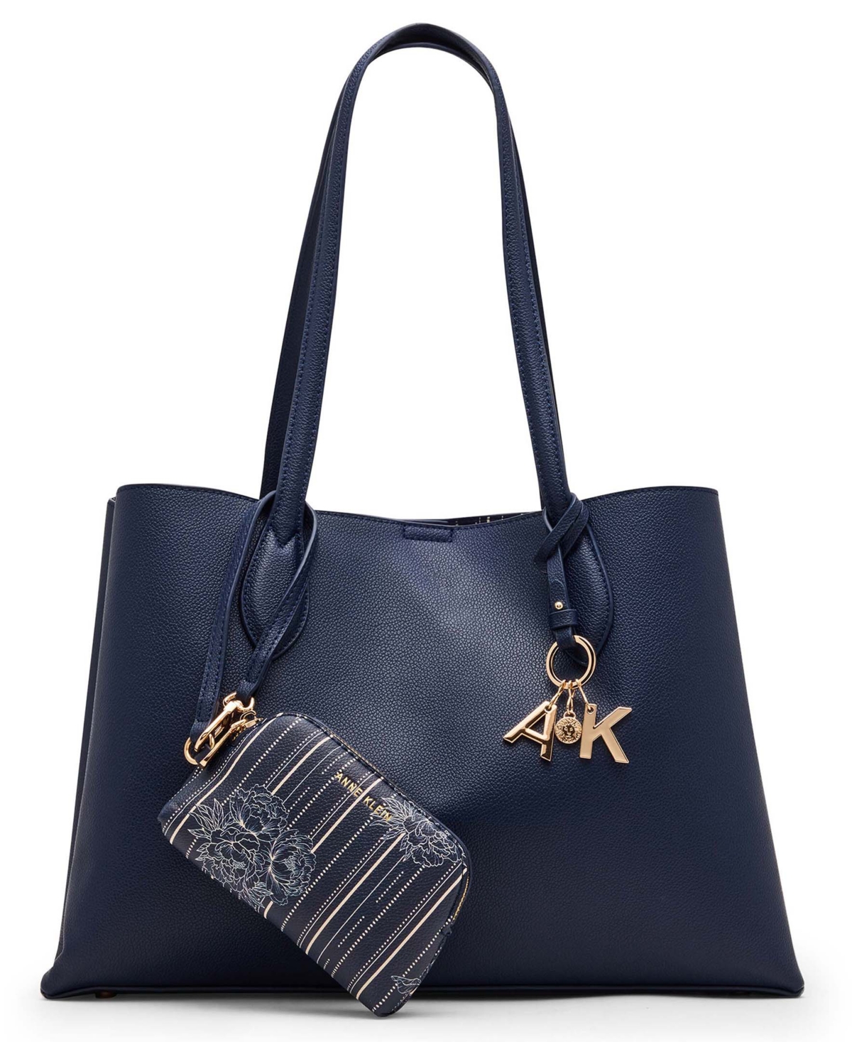 Anne Klein Dome Medium Satchel Bag In Blue