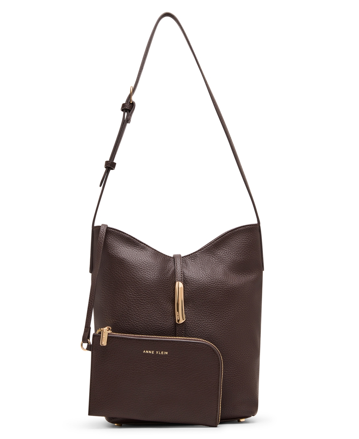 Anne Klein Convertible Strap Medium Tote Bag In Burgundy