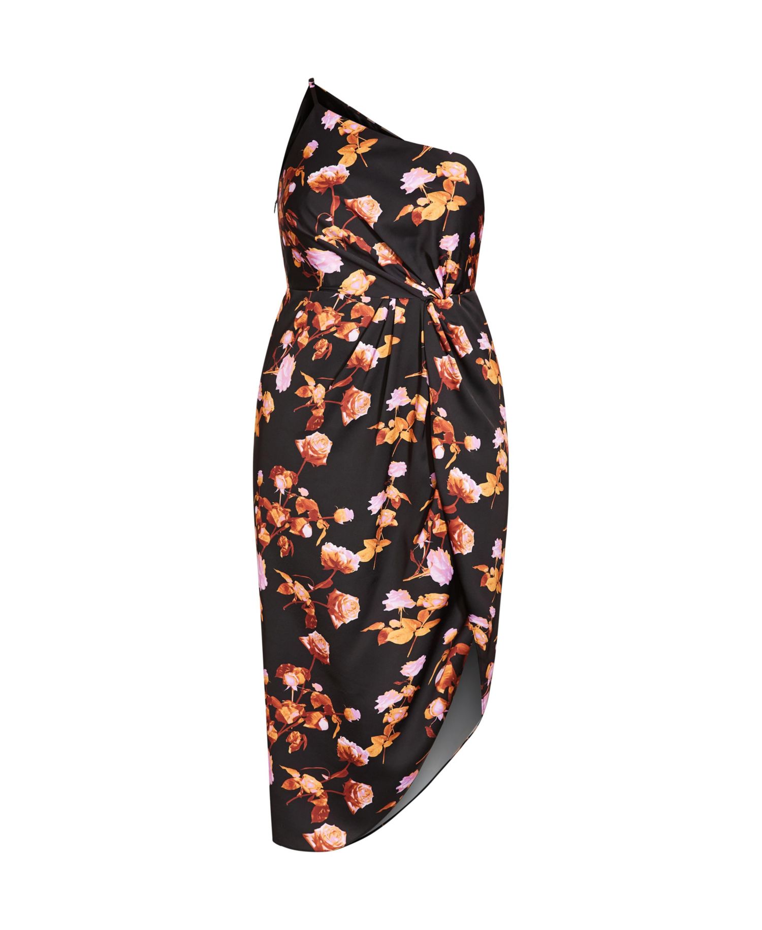 Plus Size Vivid Floral Dress
