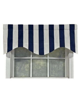 Cabana Stripe Design Super Soft 3" Rod Pocket Valance