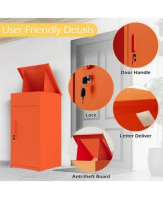 Lockable Package Drop Box for Outside