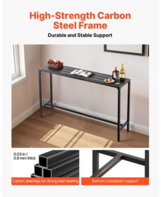 Outdoor Bar Table with Waterproof Surface for Patio Dining