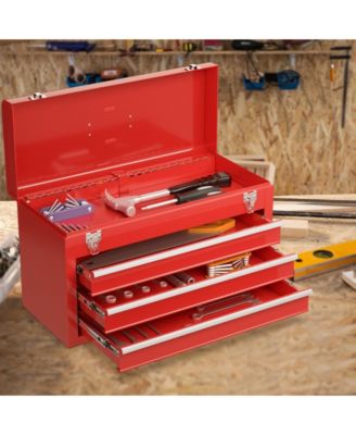 Portable Garage Mechanic Tool Cabinet Box with 3