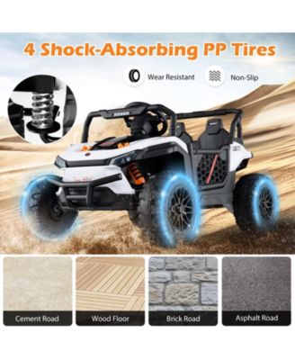 12V Kids Ride on Truck Off-Road UTV with Parental Remote and Lights