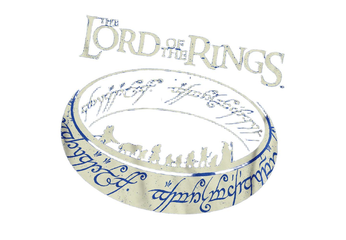 Мужская футболка Lord Of The Rings Big & Tall The The Journey Ring, цвет: Угольный — фото 2