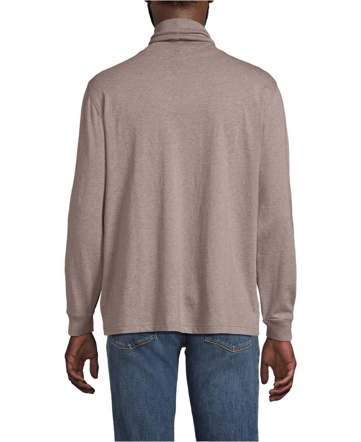Lands' End Men's Super-t Turtleneck T-Shirt
