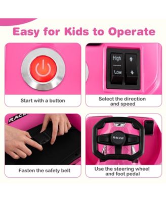 12V Electric Cleaning Go Kart with Detachable Mop and Remote Control