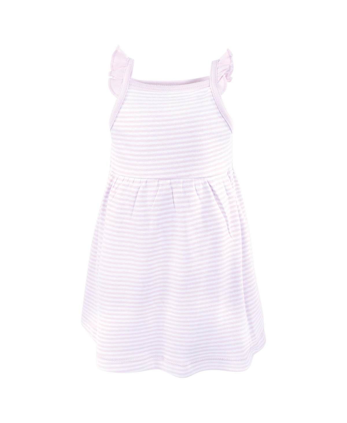 Hudson Baby Toddler Girls Cotton Dresses, Lilac Garden