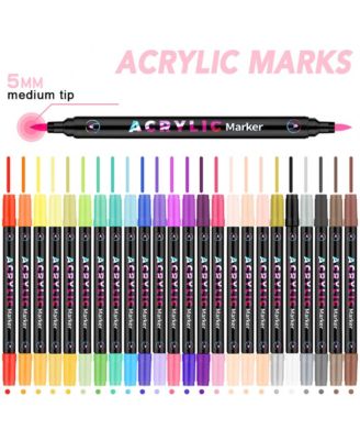 48 Colors Double-Head Different Color Marker Pens,  Children's Special Drawing, Stackable Markers for DIY Crafts & Art Supplies