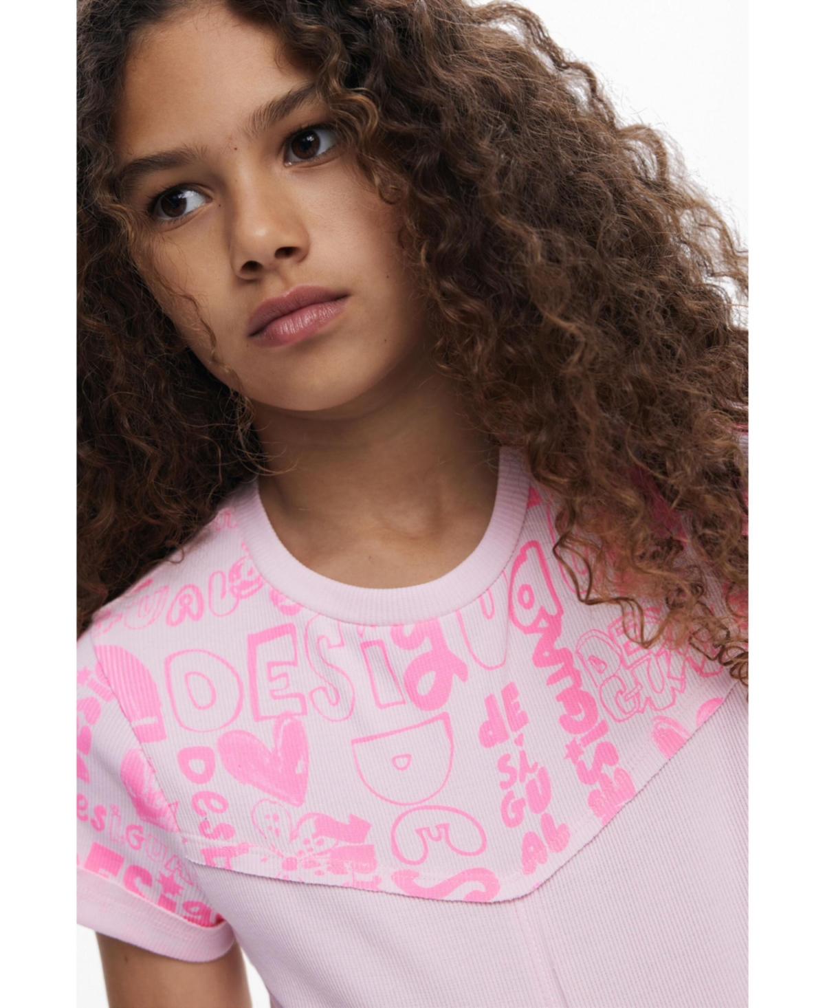 Desigual Girls Girls's Short-sleeve T-shirt with lettering