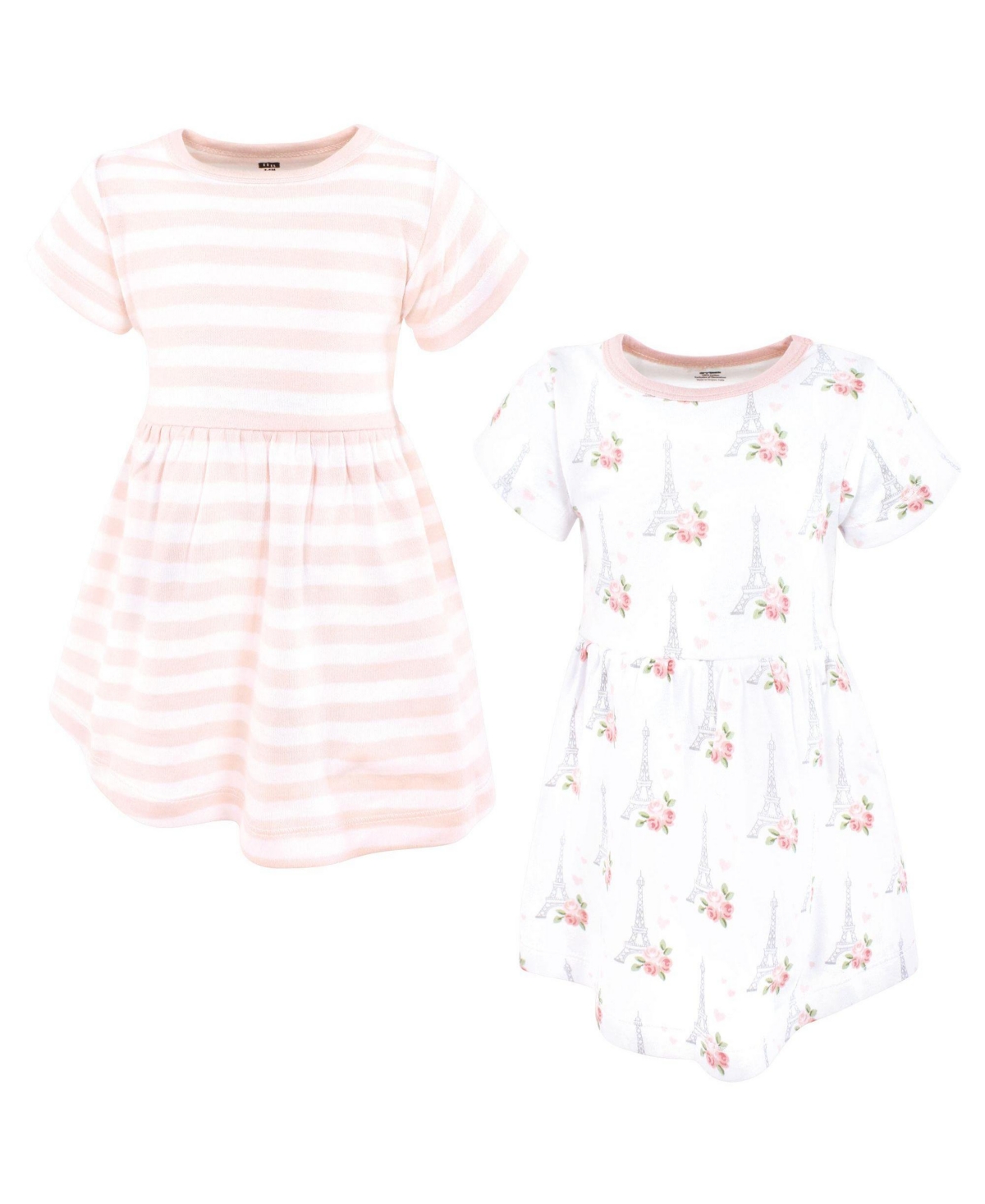 Hudson Baby Toddler Girls Cotton Dresses, Bonjour Paris