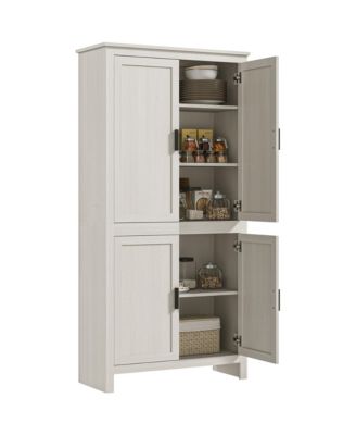 64" Freesding Kitchen Pantry Food Storage Cabinet w/ Shelves,
