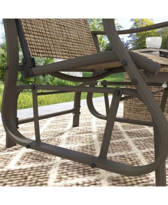 Outdoor Glider Chair, Steel Rocking Chair,