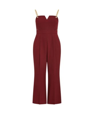 Women's Ann Chain Sleeveless Wide Leg Jumpsuit