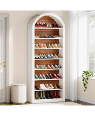 Shoe Storage Cabinet, 8-Tier Tall Shoe Organizer Cabinet