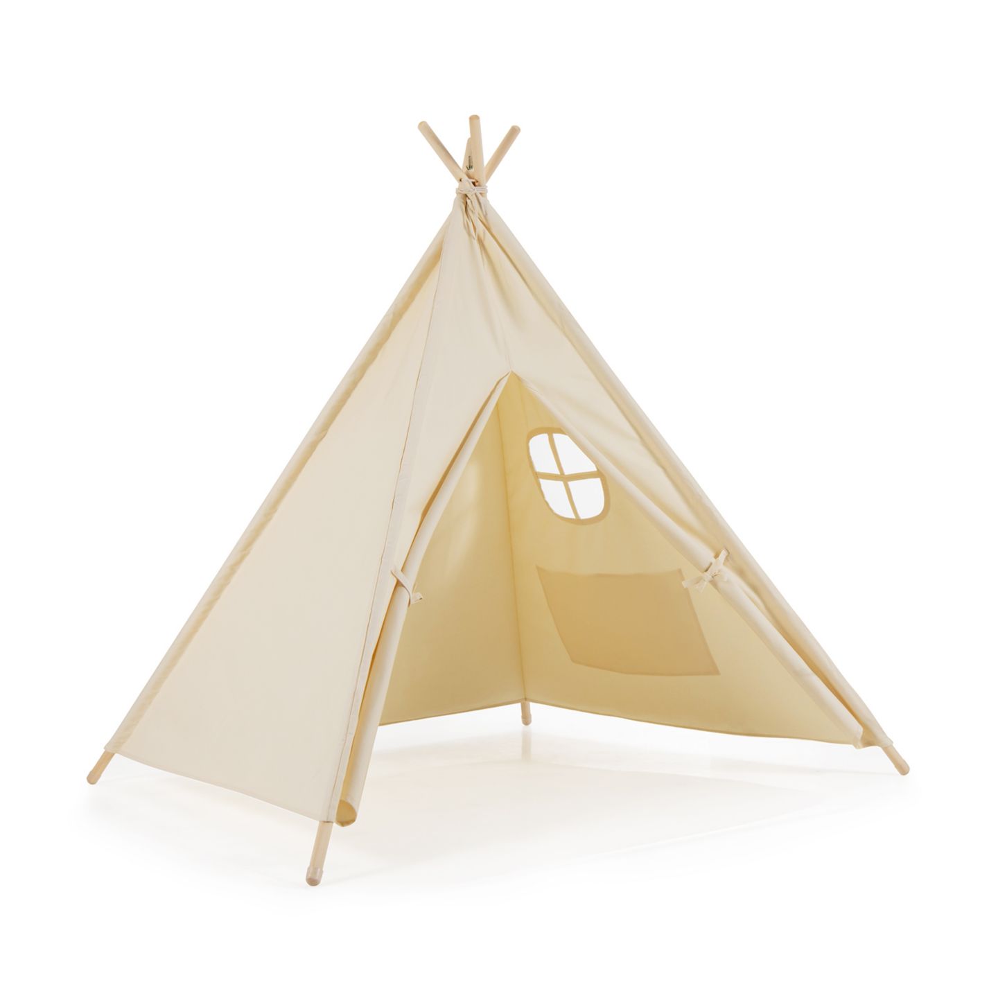 Детская игрушка SUGIFT Foldable Kids Canvas Teepee Play Tent, цвет: Бежевый — фото 8